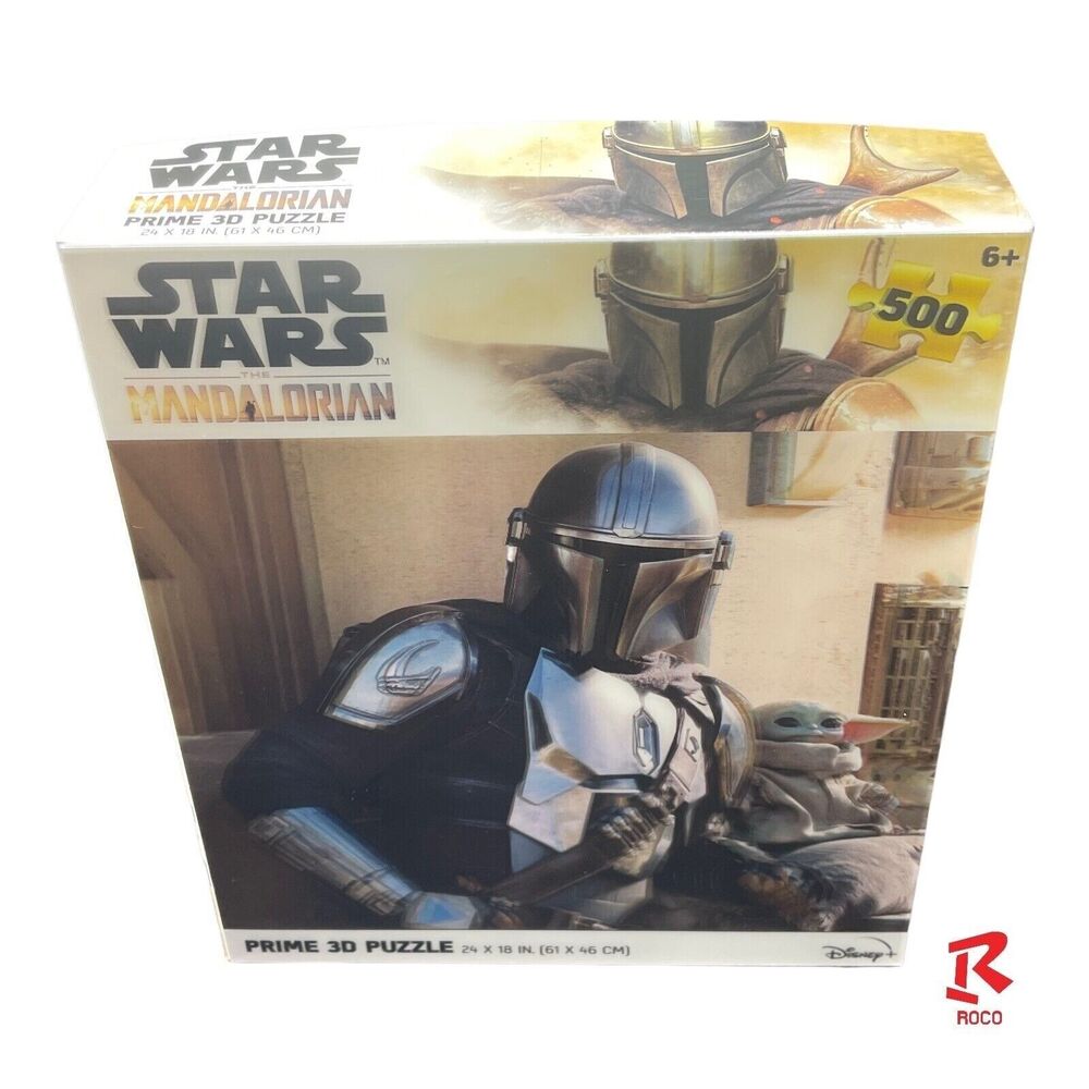 Star Wars The Mandalorian Disney Prime 3D 500 Piece Jigsaw Puzzle NEW
